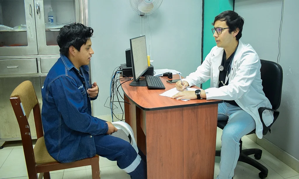 Mentor explaining project